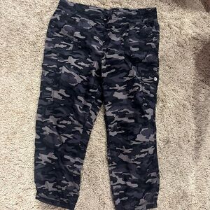 Calvin Klein Black Camouflage Joggers NWT
